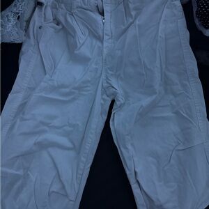 White Casual Pants